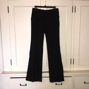 J. Crew Black Pinstripe Trousers